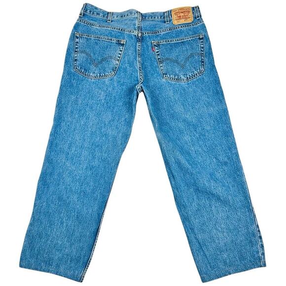 Levis Mens 550 Jeans Relaxed Fit Straight Leg 36 X 27 Tagged 38 x 32 - Picture 2 of 12